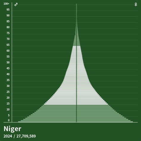 Population Pyramid Of Niger At 2023 Population Pyramids