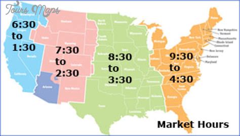 New York Time Zone Map - ToursMaps.com