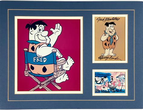 Lot Detail Bill Hanna And Joe Barbara Signed Fred Flintstone Trading