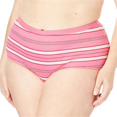 comfort choice women s plus size 5 pack pure cotton full cut brief underwear buy online in