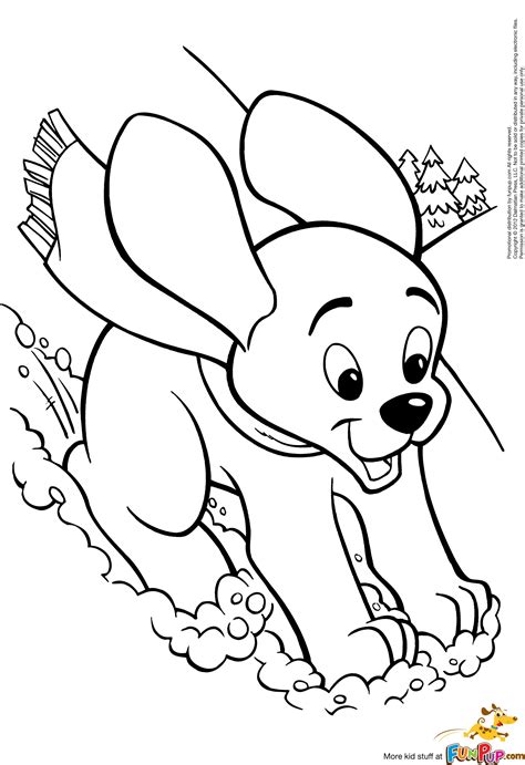 Cute Dog Coloring Pages For Kids At