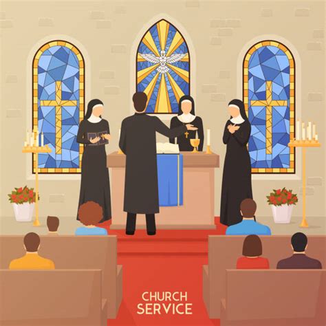 Church Pews Illustrations Royalty Free Vector Graphics And Clip Art Istock