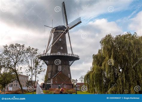 Molen De Valk Is A Tower Mill And Museum In Leiden Netherlands Editorial Photography Image Of