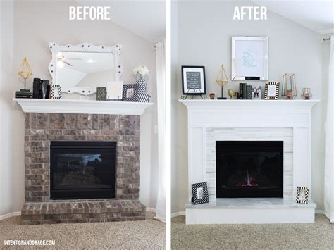 Check spelling or type a new query. Modern Fireplace Makeover : Intention & Grace | Brick fireplace makeover, Fireplace remodel ...
