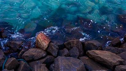 Water Stones Shore 1080p Fhd Hdtv Background