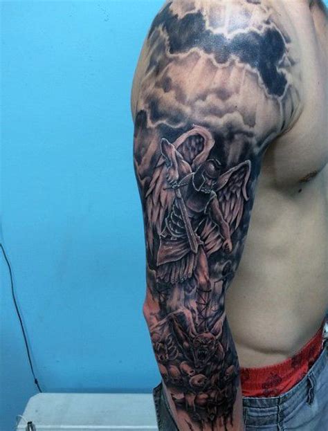 See more ideas about archangel tattoo, archangels, st michael tattoo. Tattoo Trends - 75 St Michael Tattoo Designs For Men ...