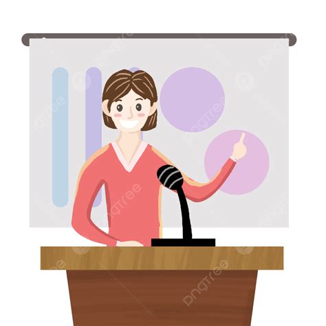 Cartoon Lectures Png Transparent Lecture Cartoon Character Hand Drawn