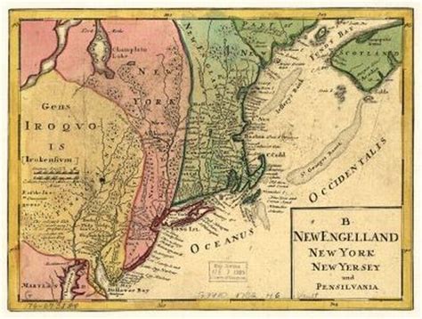 Historic Map Of New England 1759 England Map East