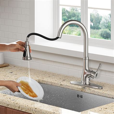 We did not find results for: Kitchen Faucet-WEWE Single Handle Pull Down Kitchen Sink ...