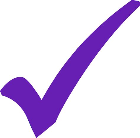 Checkmark Clipart Purple Checkmark Purple Transparent Free For