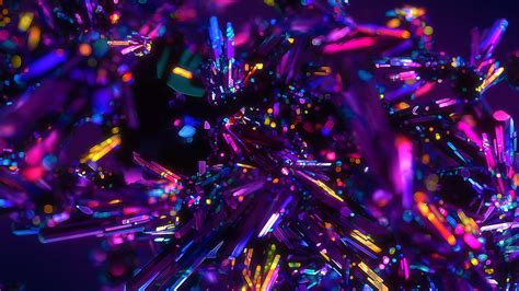 Colorful Crystals Abstract 4k Wallpapers Hd Wallpapers