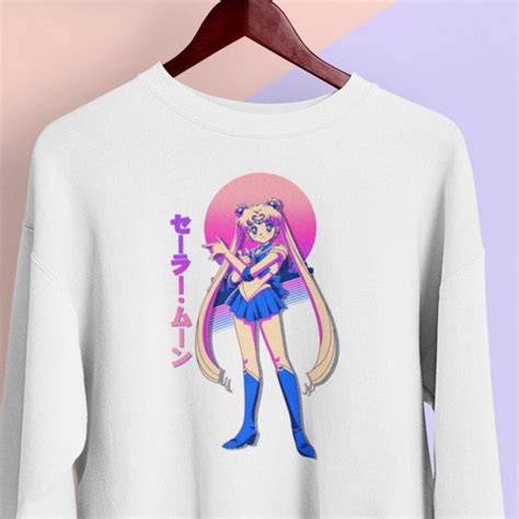 Sailor Pluto Vaporwave Aesthetic Sweatshirt Anime Hoodie Etsy