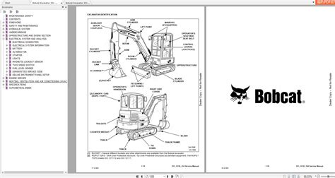Bobcat Excavator 331 331e 334 Service Manuals