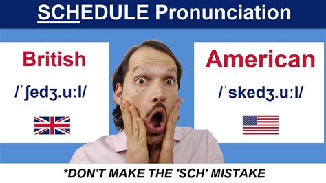 How To Pronounce Schedule In A British Accent Youtube