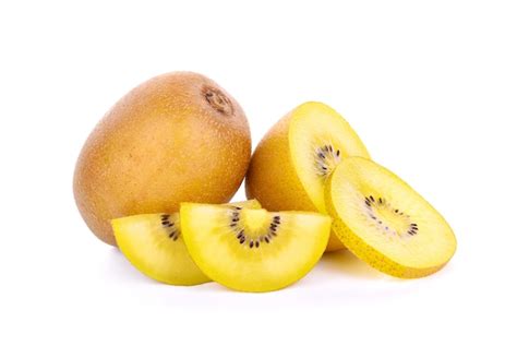 Premium Photo Yellow Kiwi Fruit Isolated On White Background