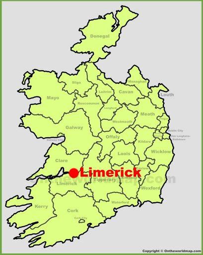 Limerick Maps Ireland Maps Of Limerick