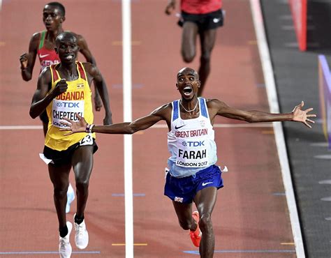 Mohamed Farah Wins The Mens 10000 Meters Final During The World