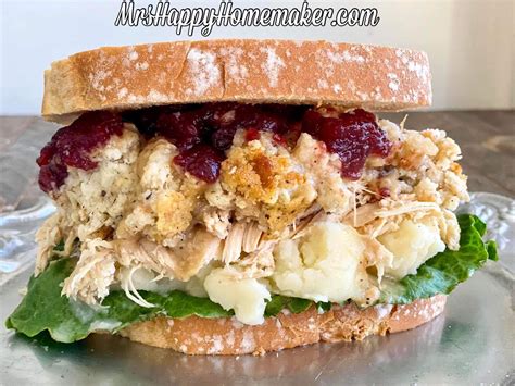 Thanksgiving Leftover Sandwich Mrs Happy Homemaker