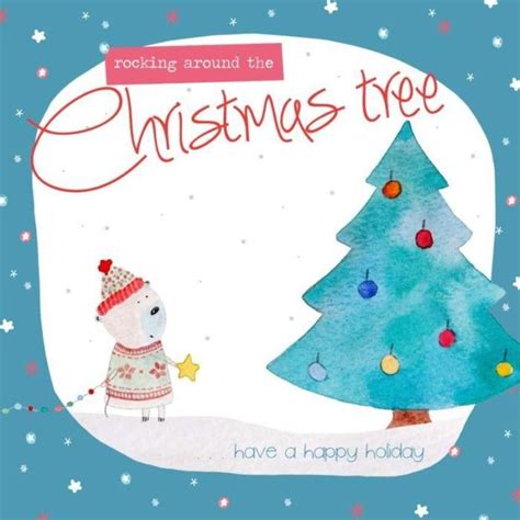 Felicity French Polar Bear And Xmas Tree Christmas Greeting Cards