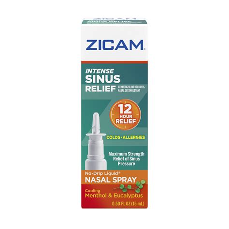 Zicam Intense Sinus Relief Shop Herbs And Homeopathy At H E B