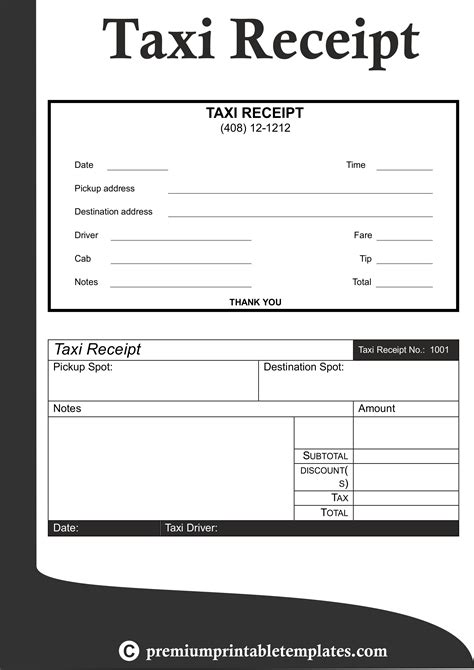 Full last name full first name full middle name. Singapore Taxi Receipt Template * Invoice Template Ideas