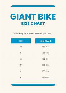  Bike Size Chart Pdf Template Net