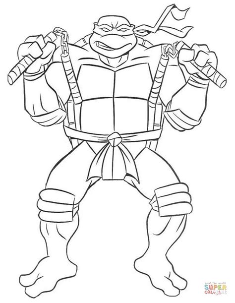 You can print or color them online at. Donatello Ninja Turtle Coloring Pages at GetColorings.com ...