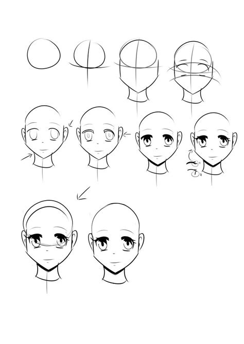 How To Draw Female Anime Head ~ How To Draw Anime Bodies Female With