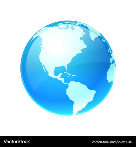 Logo Earth Planet Royalty Free Vector Image Vectorstock
