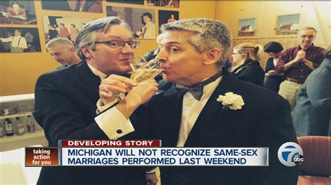 Michigan Will Not Recognize Same Sex Marriages Performed Last Weekend