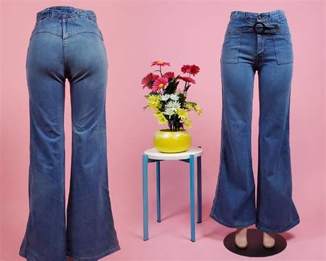 Vintage 1970s Bell Bottom Jeans By Britches N Things Etsy