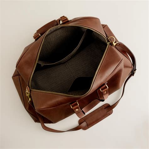 Lyst - J.Crew Montague Leather Weekender Bag in Brown for Men