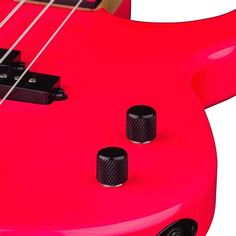 Custom Zone Bass Fluorescent Pink Dean Guitars
