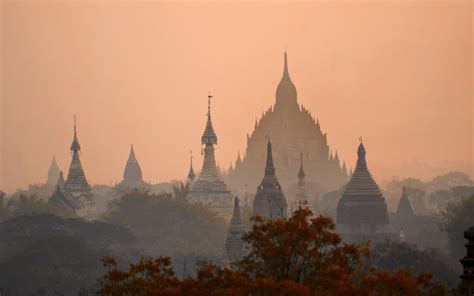 Mandalay Nyaungu Myanmar Cities Temples Castle Buildings