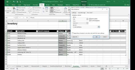 Inventory Control Excel Spreadsheet ~ Ms Excel Templates