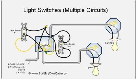 Aron Wiring: Wiring Diagram For Light Switch To 2 Lights 1 Bulb Led