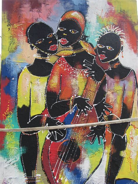 Women Music Paintingafrican Women Paintingafrican Etsy African