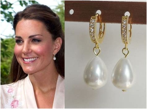 Kate Middleton Pearl Earrings Pearl Drop Earrings Kate Middleton