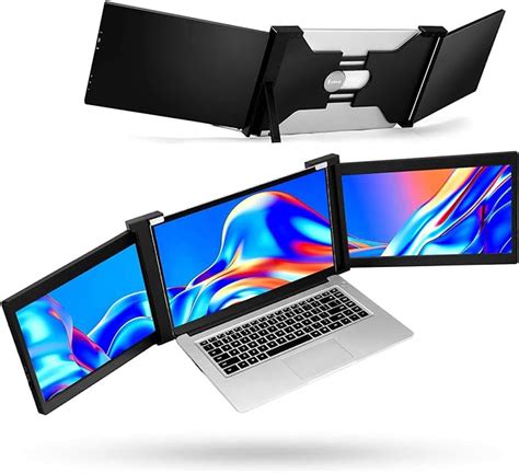 Portable Triple Screen Laptop Workstation External Monitor For Laptop