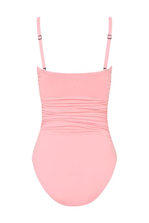 Bondi Born Raya One Piece In Sprinkle Pink Australian Designer Swimwear