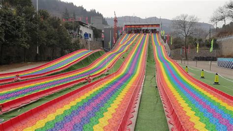 Colorful Dry Kids Plastic Slip Slide Rainbow Slide For Sale Buy