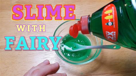 How To Do Dish Soap Fairy Liquid And Salt Slime No Borax And No Glue