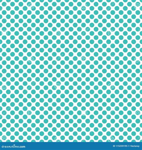 Seamless Turquoise Polka Dots Pattern Texture Background Stock