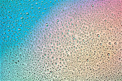 Rainbow Water Drops Stock Photo Image Of Drops Abstract
