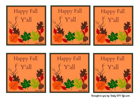 Free Printable Labels For Fall Crafts