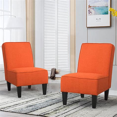 Orange Accent Chairs For Living Room