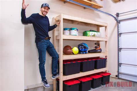Easy Diy Garage Shelves With Free Plans Fixthisbuildthat
