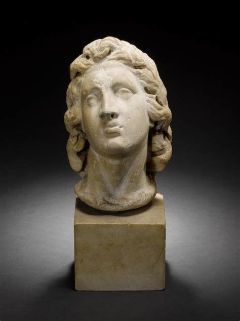 Bonhams A Roman Marble Head Of Alexander Helios