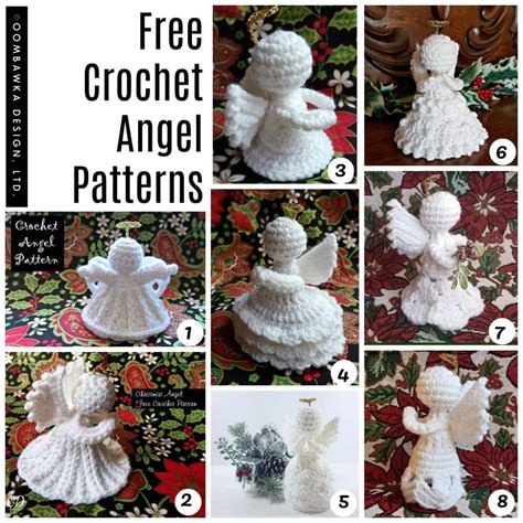 Free Crochet Angel Patterns Designed By Oombawka Design Crochet