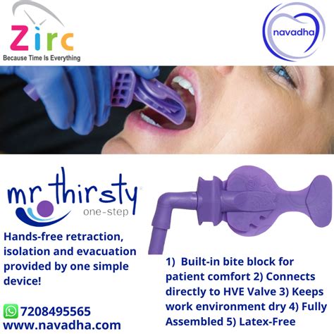 Dental Chair Blue And Purple Zirc Mr Thirsty One Step Trial Kit